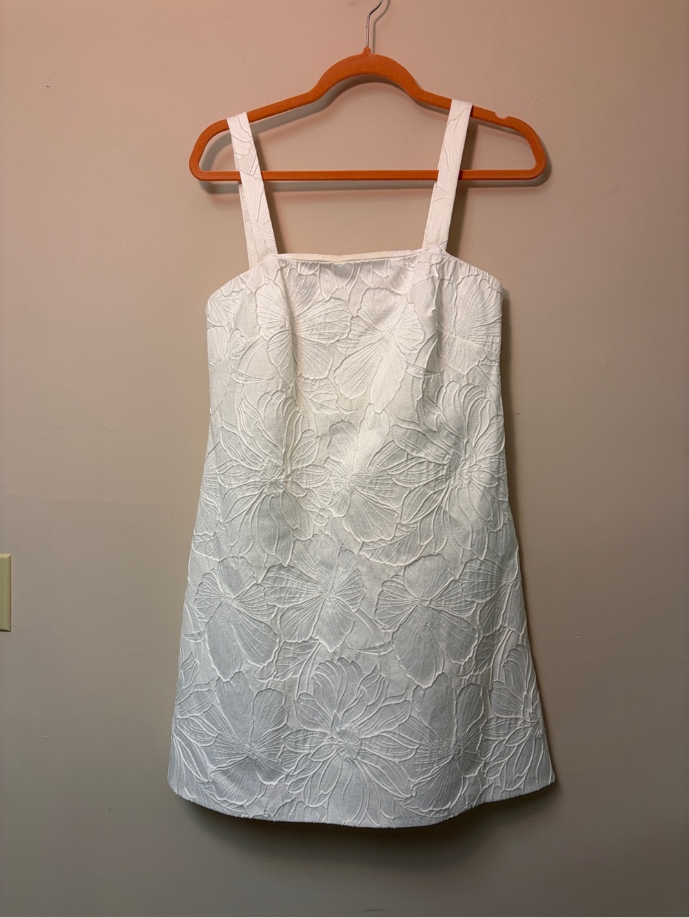 J. Crew White Floral Embroidered Strap Dress for Girls